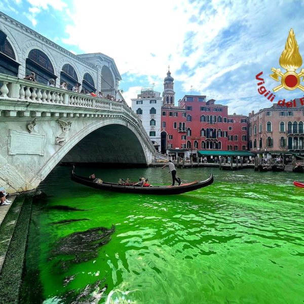 Grünes Wasser in Venedig - was ist passiert
