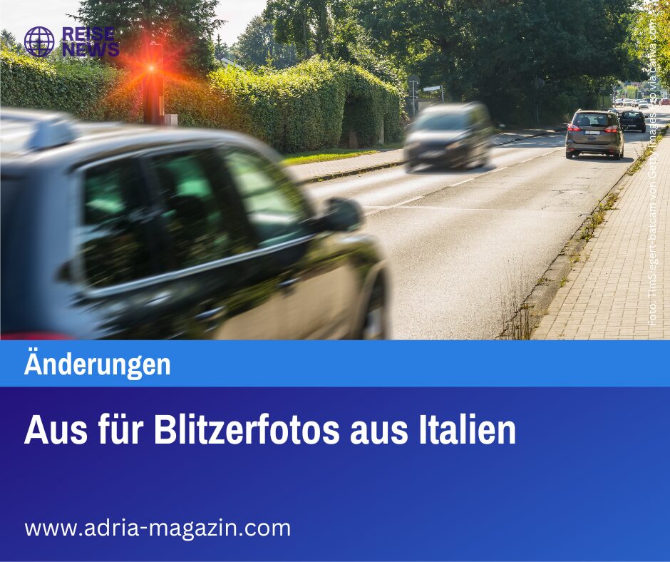 Aus für Blitzerfotos aus Italien