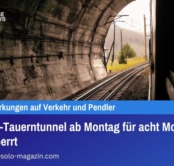 ÖBB-Tauerntunnel ab Montag für acht Monate gesperrt