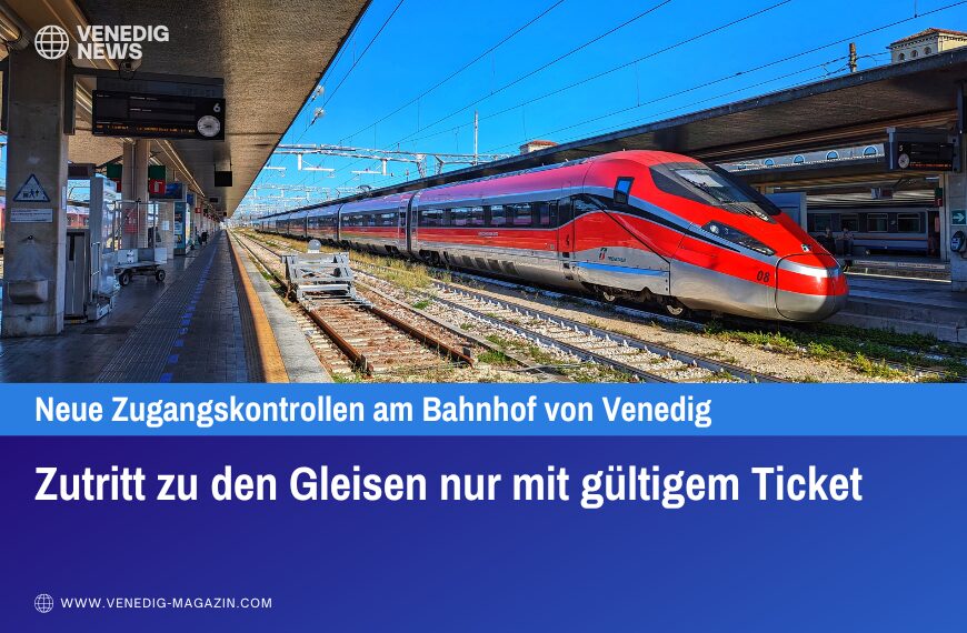 Zutritt zu den Gleisen nur mit gültigem Ticket