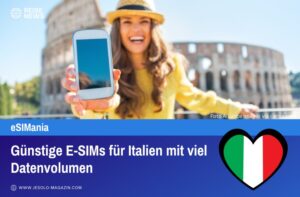 Günstige E-SIMs für Italien mit viel Datenvolumen