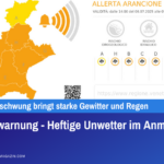 Wetterwarnung - Heftige Unwetter im Anmarsch