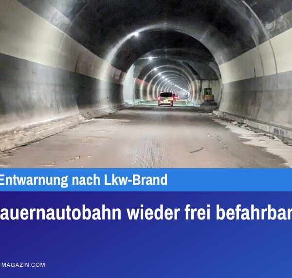 A 10 Tauernautobahn wieder frei befahrbar