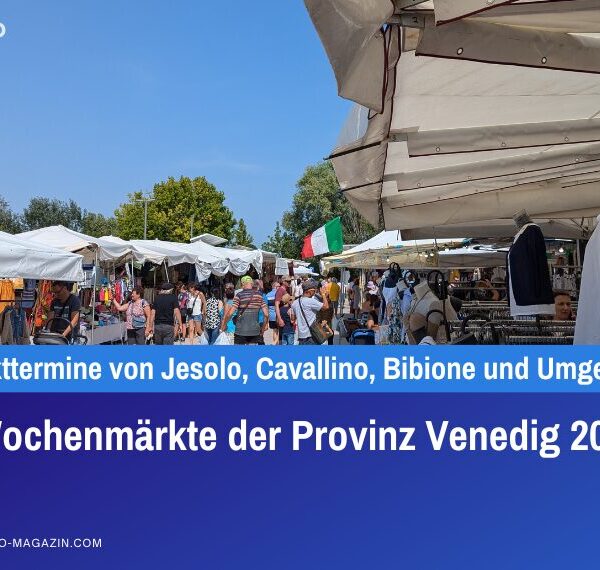 Alle Wochenmärkte der Provinz Venedig 2026