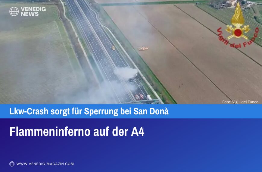 Flammeninferno auf der A4