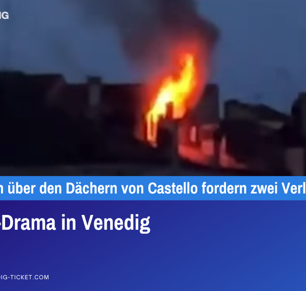 Feuer-Drama in Venedig