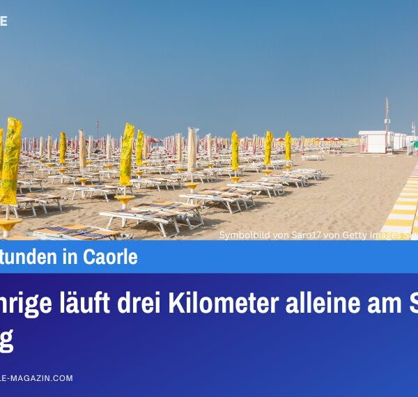 Vierjährige läuft drei Kilometer alleine am Strand entlang
